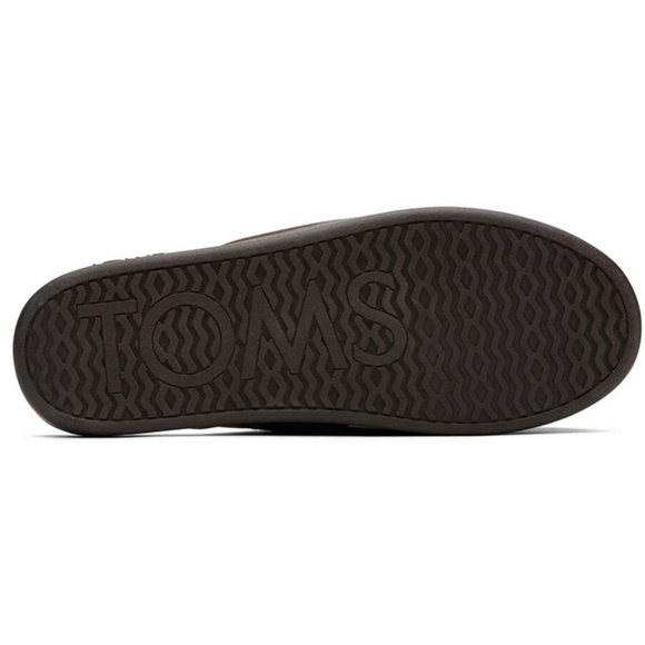Toms Harbor Slippers Chocolate Brown REPREVE NIB NWT Faux Sherpa Footbed - Picture 3 of 8